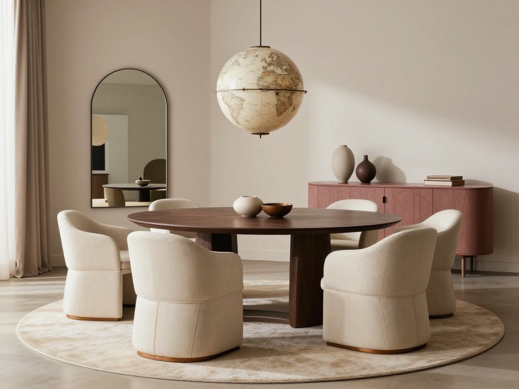 Modern Dining Room Ideas With Curved Furniture