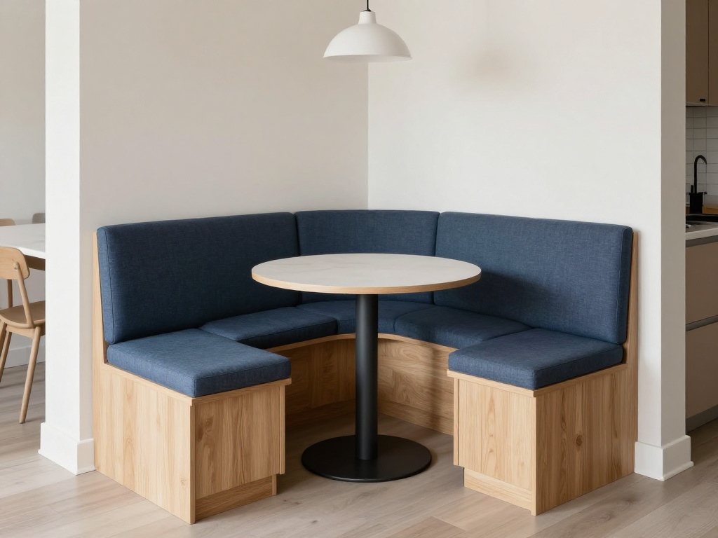 Small Dining Nook With Built-In Banquette Seating