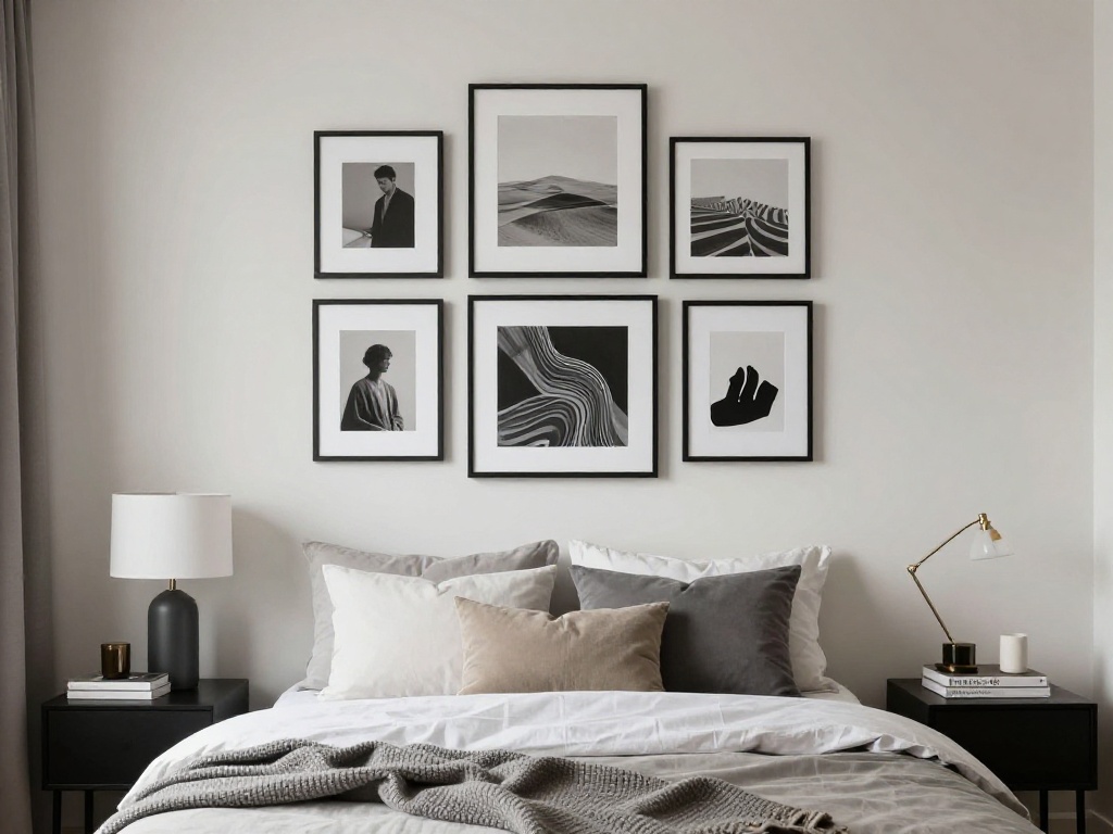  Gallery Wall Dorm Room With Mixed Frame Sizes