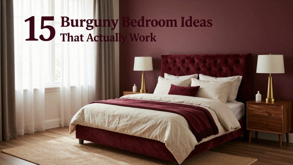 Burgundy Bedroom Ideas