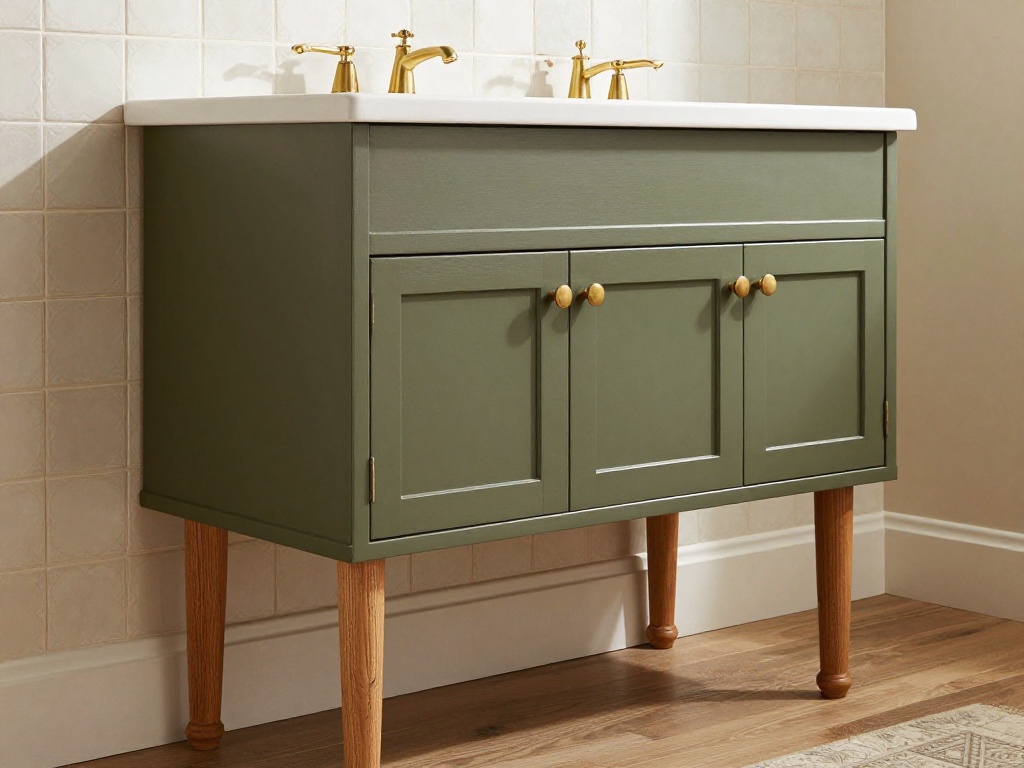 Furniture-Style Vanity With Legs