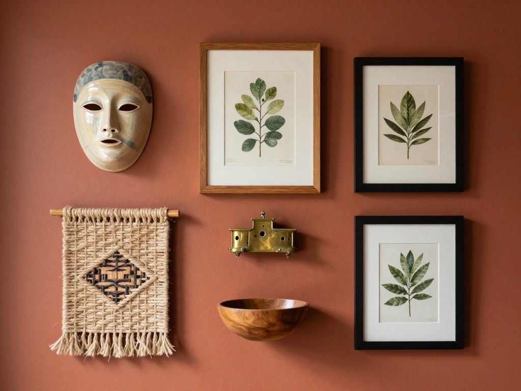 Sculptural Objects Mounted Directly To The Wall
