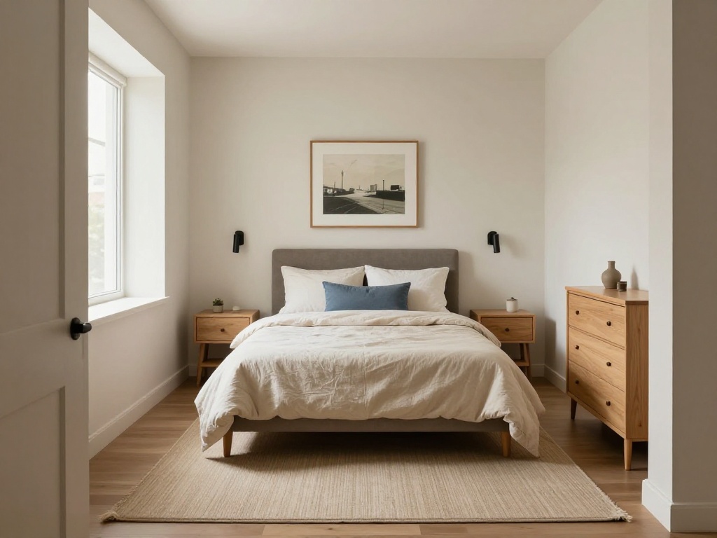 33 Small Bedroom Ideas Often Point Back To An Off-Center Bed Layout