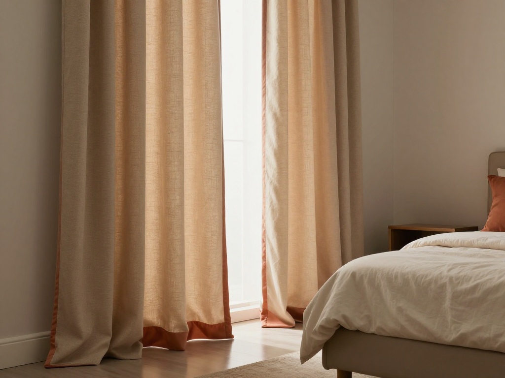 Floor-Length Drapes with a Twist-Tie Detail