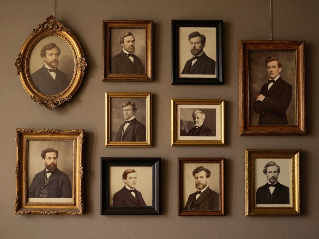 Vintage Portrait Gallery With A Twist