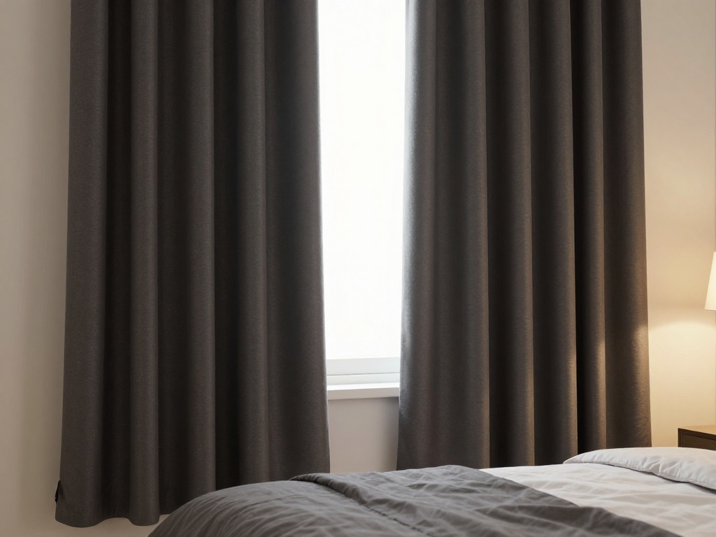 High-Contrast Black and White Drapes
