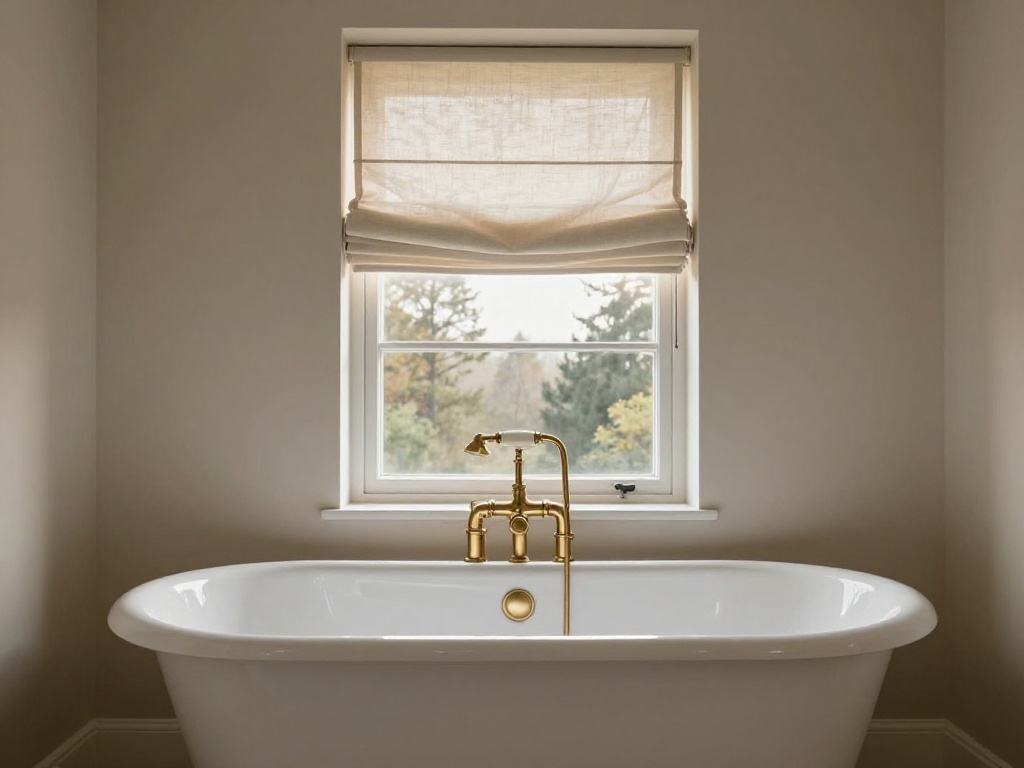 Deep Soaking Tub Beneath Dormer Windows