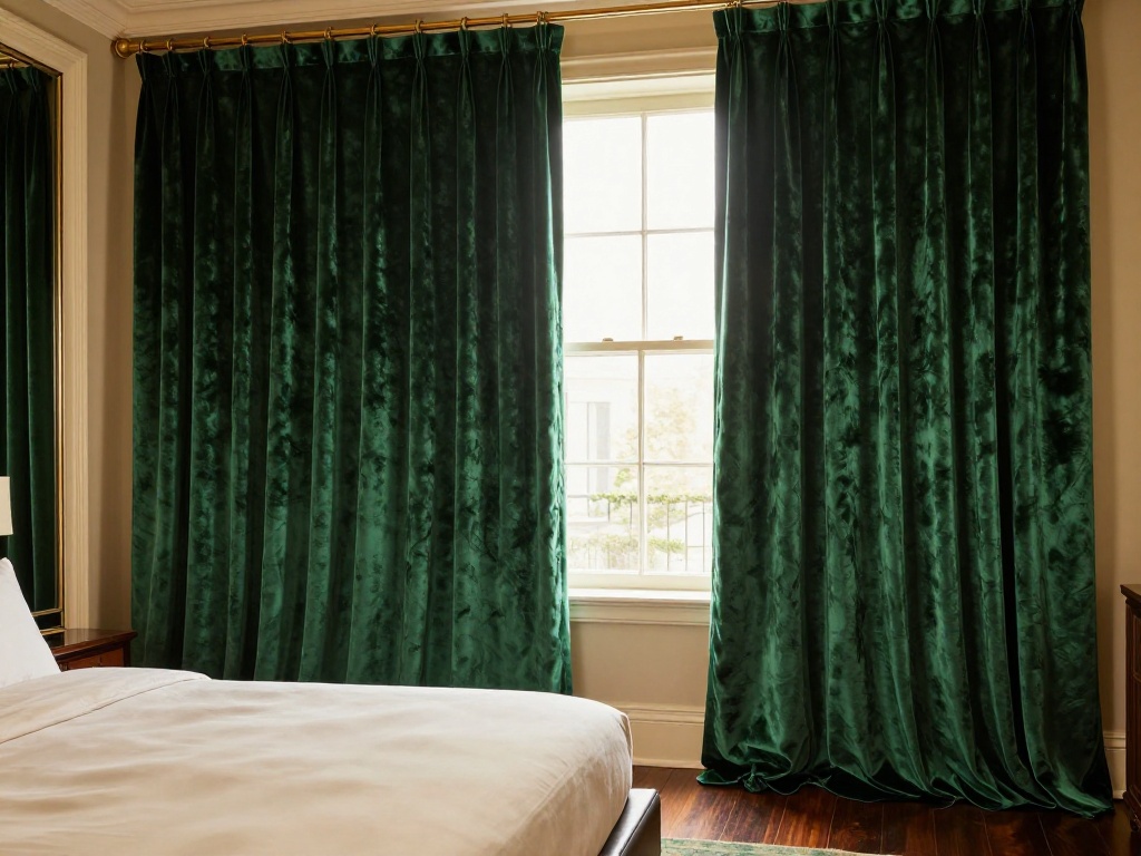 Two-Tone Curtains for Visual Height