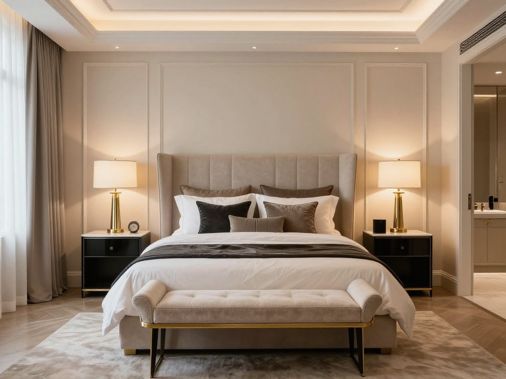  Hotel-Inspired Chic Bedroom With Luxury Details