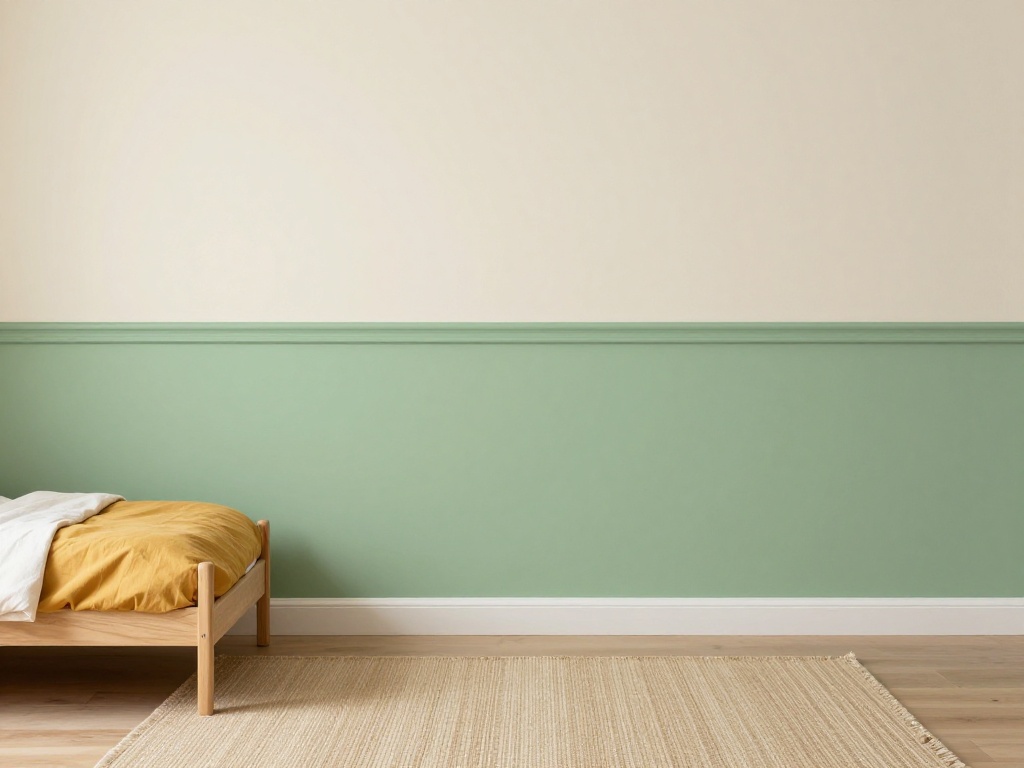 Two-Tone Painted Walls For Visual Interest
