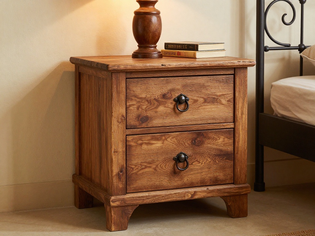 Rustic Wood Nightstands